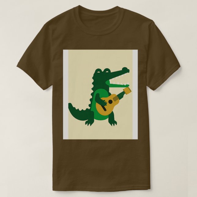 Camiseta Guitarra de cocodrilo (Diseño del anverso)