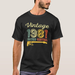 Camiseta Guitarra de cumpleaños 41º cumpleaños 41