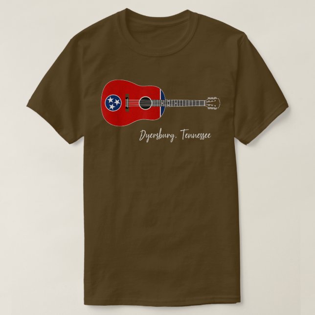 Camiseta Guitarra de Dyersburg Tennessee (Diseño del anverso)