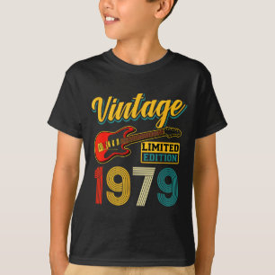 Camiseta Guitarra de edición limitada vintage 1979 año de n