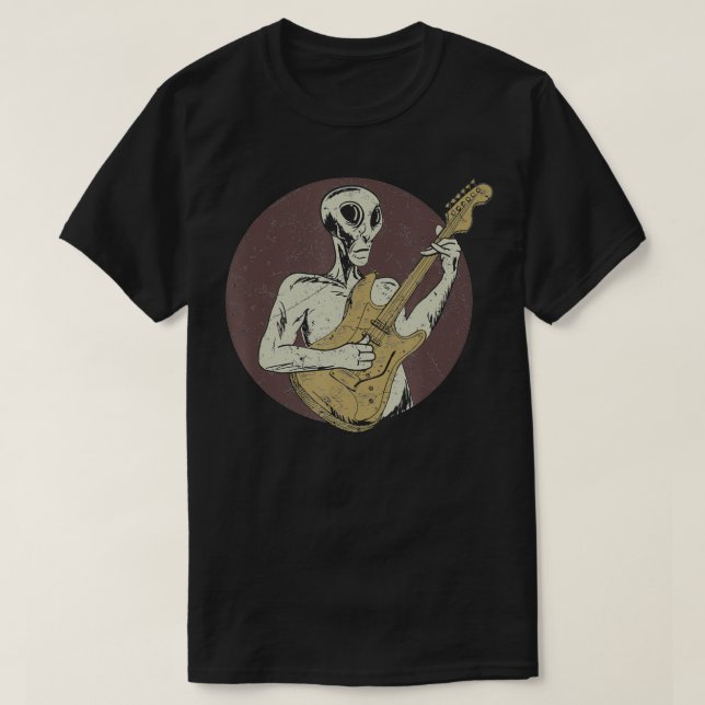 Camiseta Guitarra de estilo vintage (Diseño del anverso)