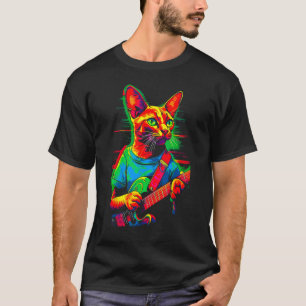 Camiseta Guitarra de gato abisinio