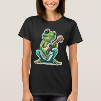 Camiseta Guitarra De Guitarra De Guitarra De Rana Dulce Anf