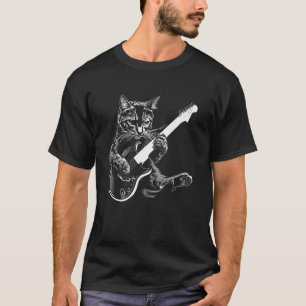 Camiseta Guitarra de Guitarrista de Gato - Korat Mamá Papá