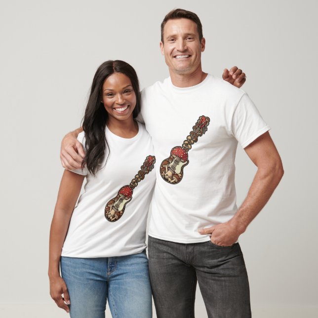 Camiseta Guitarra de hongo (Unisexo)