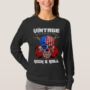 Camiseta Guitarra de instrumentos musicales duros de rock r