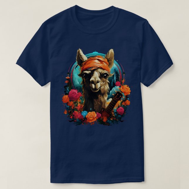 Camiseta Guitarra De Juego De Camellos (Diseño del anverso)