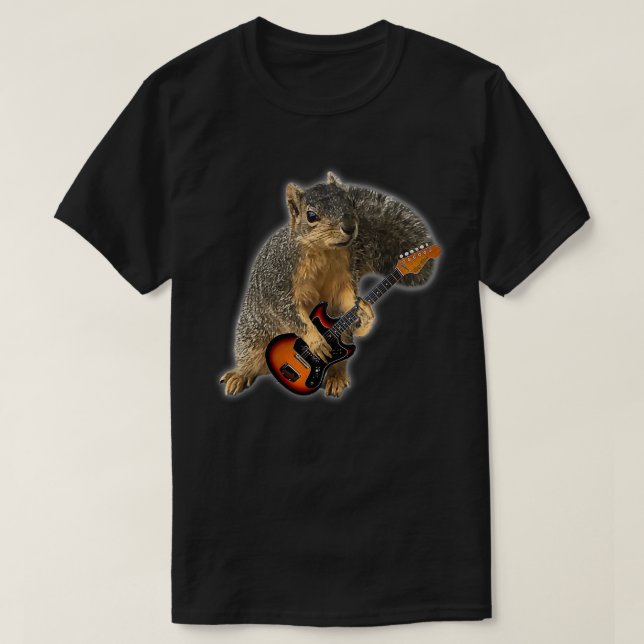 Camiseta Guitarra De La Ardilla 1 (Diseño del anverso)
