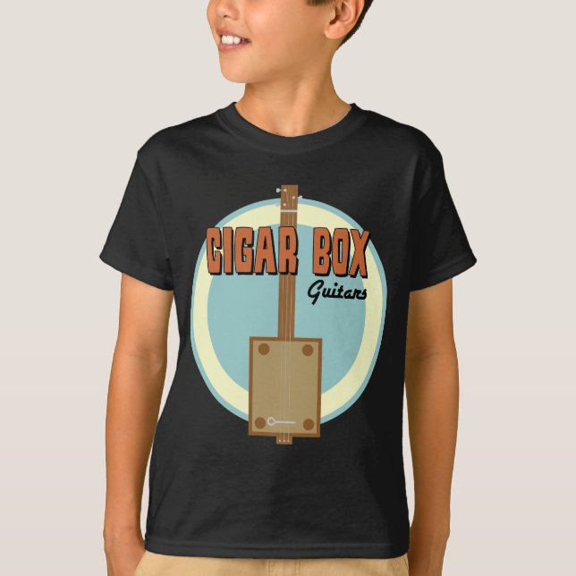 Camiseta Guitarra de la caja de cigarros (Anverso)