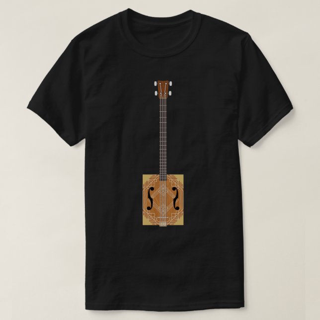 Camiseta Guitarra De La Caja Del Azúcar 4 (Diseño del anverso)