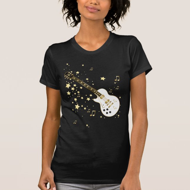 Camiseta Guitarra de la estrella del rock (Anverso)
