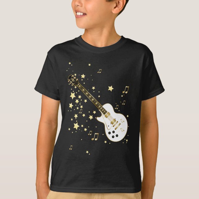 Camiseta Guitarra de la estrella del rock (Anverso)
