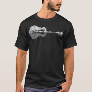 Camiseta Guitarra de la naturaleza - Notas musicales