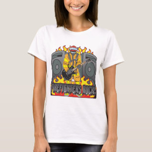 Camiseta Guitarra de la roca de los bomberos