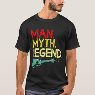 Camiseta Guitarra De Leyenda De Mitos De Hombre