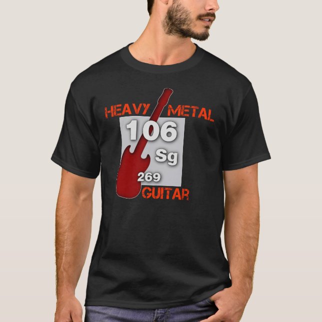Camiseta Guitarra de metales pesados