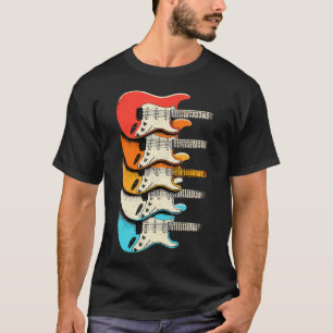 Camiseta Guitarra de Música Vintage de Rock And Roll