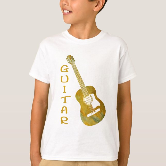 Camiseta Guitarra de oro (Anverso)