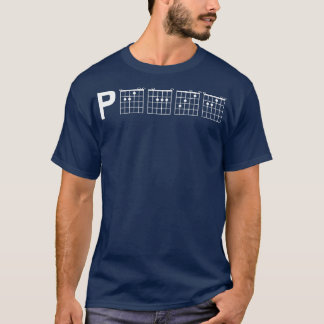 Camiseta Guitarra de paz acorta la guitarra