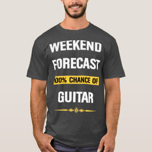 Camiseta Guitarra De Previsión De Fin De Semana