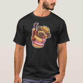 Camiseta guitarra de pug