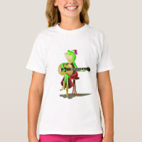 Guitarra De Rana Jugando -
