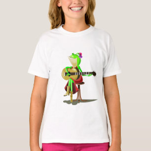 Camiseta Guitarra De Rana Jugando -