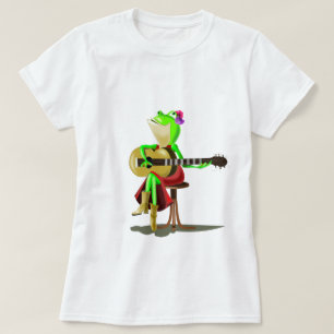 Camiseta Guitarra De Rana Jugando -