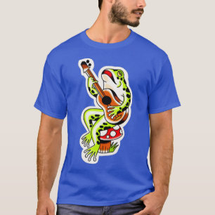 Camiseta Guitarra de rana Tatuaje Tradicional