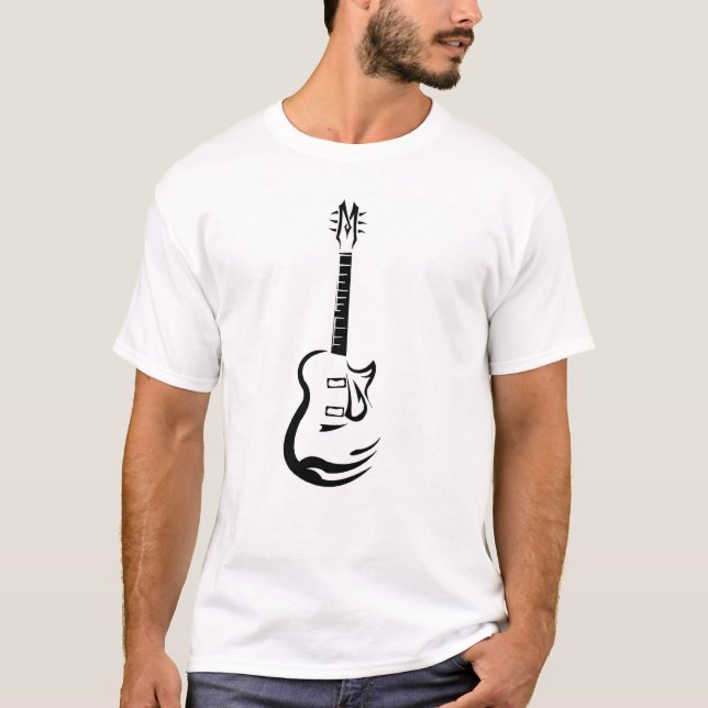 Camiseta Guitarra del anzuelo (Anverso)