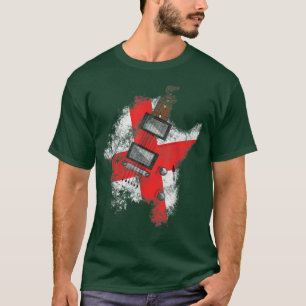 Camiseta Guitarra del Día de San Jorge: Músico de Bandera d