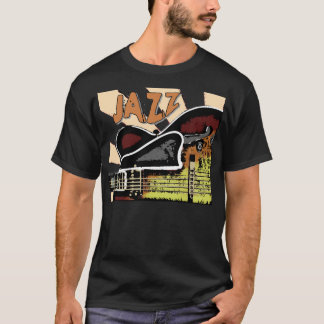 Camiseta Guitarra del jazz: Hollowbody con un resplandor