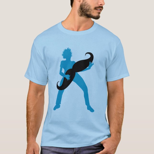 Camiseta Guitarra del pelo (Anverso)