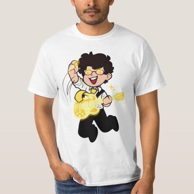 Camiseta guitarra del salón de tés (Anverso)