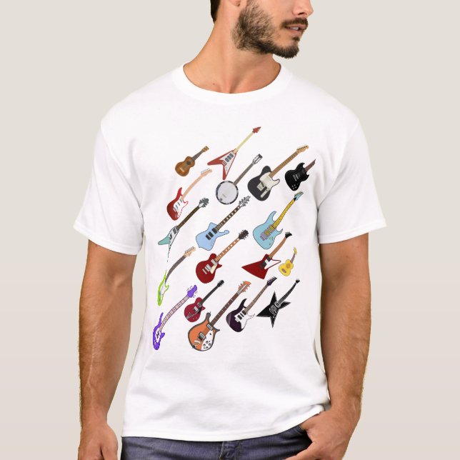Camiseta Guitarra diagonal 2 (Anverso)