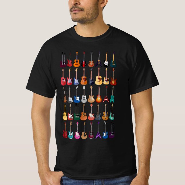 Camiseta Guitarra Diversidad Guitarra Guitarra Música Amant (Anverso)
