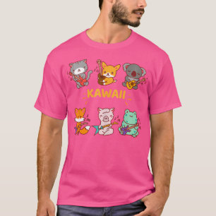 Camiseta Guitarra divertida Acústica Guitarra Anime Kawaii