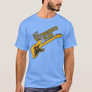 Camiseta Guitarra divertida Mi plan de retiro Música vintag