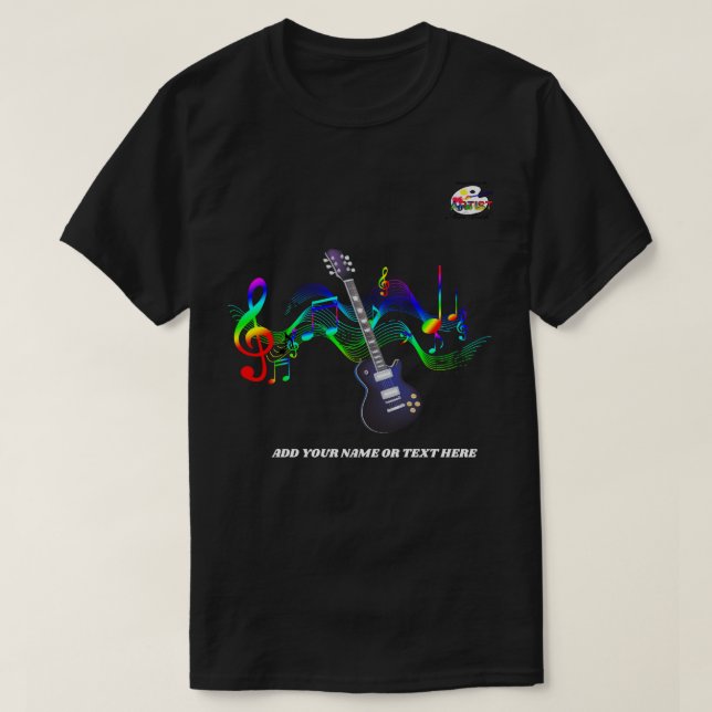 Camiseta Guitarra eléctrica (Diseño del anverso)