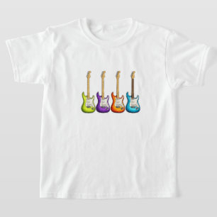 Camiseta Guitarra Eléctrica Colorida