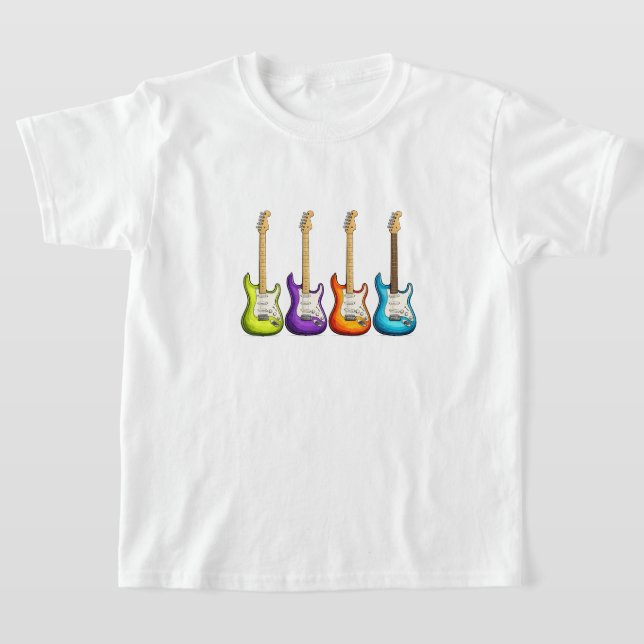 Camiseta Guitarra Eléctrica Colorida (Distribución)