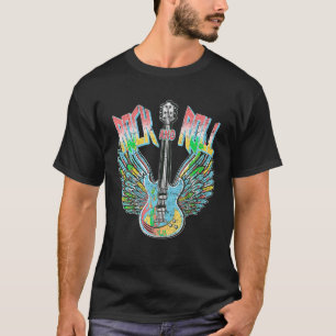 Camiseta Guitarra eléctrica de música rock rock rock de los