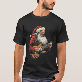 Camiseta Guitarra eléctrica de Santa Claus
