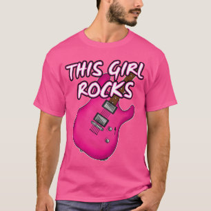 Camiseta Guitarra Eléctrica Esta Chica Roca A La Guitarista