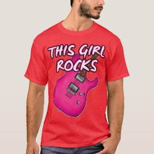 Camiseta Guitarra Eléctrica Esta Chica Roca A La Guitarista