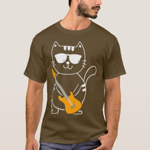 Camiseta Guitarra Eléctrica GatoBand Músico Guit Rock