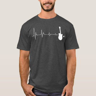 Camiseta Guitarra Eléctrica Heartbeat Vintage Guitarra