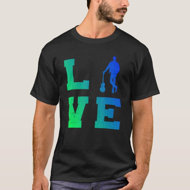 Camiseta Guitarra eléctrica masculina (Anverso)