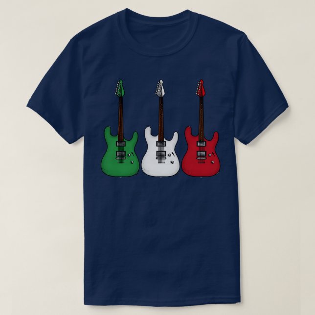 Camiseta Guitarra Eléctrica: Músico de guitarrista de bande (Diseño del anverso)