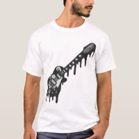 Guitarra Eléctrica que se Derrite Pintura que Gote